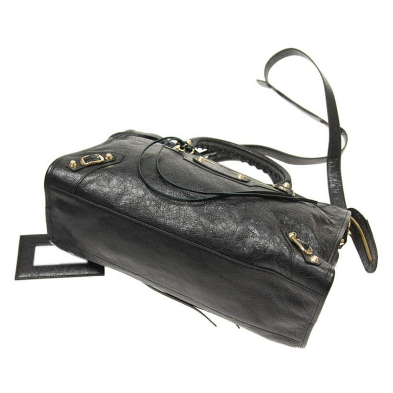 Balenciaga Classic City Grey Shiny Arena Leather Shoulder Balenciaga Classic City Grey Shiny Arena Leather Shoulder