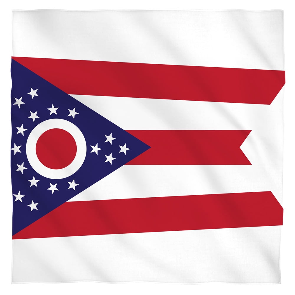 Trevco - - Ohio Flag - Bandana - 22" x 22" - Walmart.com ...