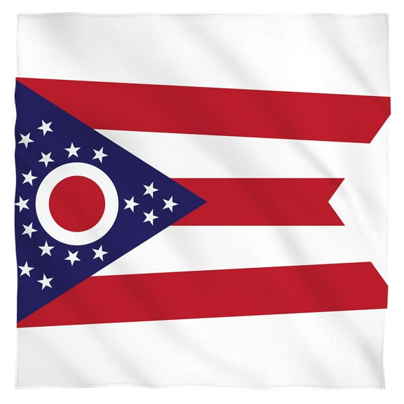 - Ohio Flag - Bandana - 22" x 22"