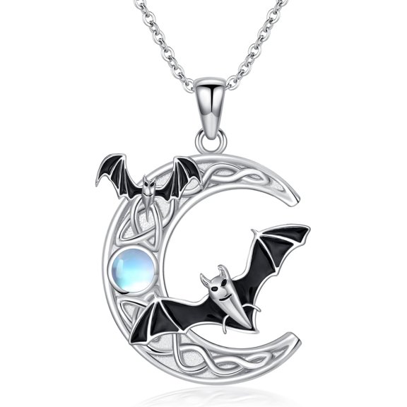 Peace Dove/Swan/Owl/Bat Necklace 925 Sterling Silver Animal Pendant Necklace Jewelry Birthday Valentine's Day Gift for Women Wife