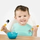 thumbnail image 5 of Xihbxyly Juego de Utensilios para Bebé, Cuchara y Tenedor con Agarre de Silicona, Material de Grado Alimenticio, Fácil de Alimentar Por Sí Solo, Diseño Ergonómico, Seguro para Niños Pequeños, Ideal p, 5 of 5