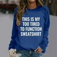 thumbnail image 2 of Women Crew Neck Pullover Sweatshirt for Women Hoodies Ladies' Fashionable Casual Autumn and Winter English Letter Printed Hoodie Round Neck Hoodie Long Sleeved Top Xl, 2 of 4