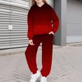 thumbnail image 5 of vdgthytj Boys Girls Sweatsuit 2 Piece Sweatsuits for Kids Gradient Sweatshirts and Jogger Sweatpants Sweat Set, 5 of 6