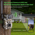 thumbnail image 3 of AUOSHI 4G LTE Cellular Trail Camera Wireless, 4K Solar Powered Game Camera with Night Vision Motion Activated IP66 Waterproof, Hunting Security Camera with SIM Card, 120°Wide Angle, 3 of 7