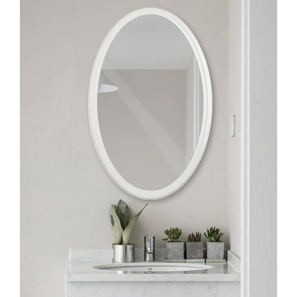 Hans&Alice Oval Bathroom Mirror, 36''x24'' Vanity Decorative Wall
