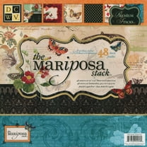 DCWV Mariposa Single-Sided Card Stock, Glitter & Foil Finish, Multicolor