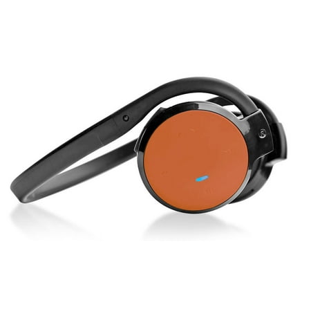- PYLE PHBT5O - Stereo Bluetooth Streaming Wireless Headphones with Built-in Microphone - Works with All Bluetooth-Enabled Phones & Devices (Orange)