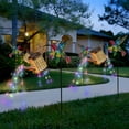 thumbnail image 5 of Solar Hummingbird & Watering Can Garden Stake Light, Resin and Iron Patio Decor Ambiance Lamp, Outdoor Floral Grass Landscape Lighting for Yard, 5 of 6