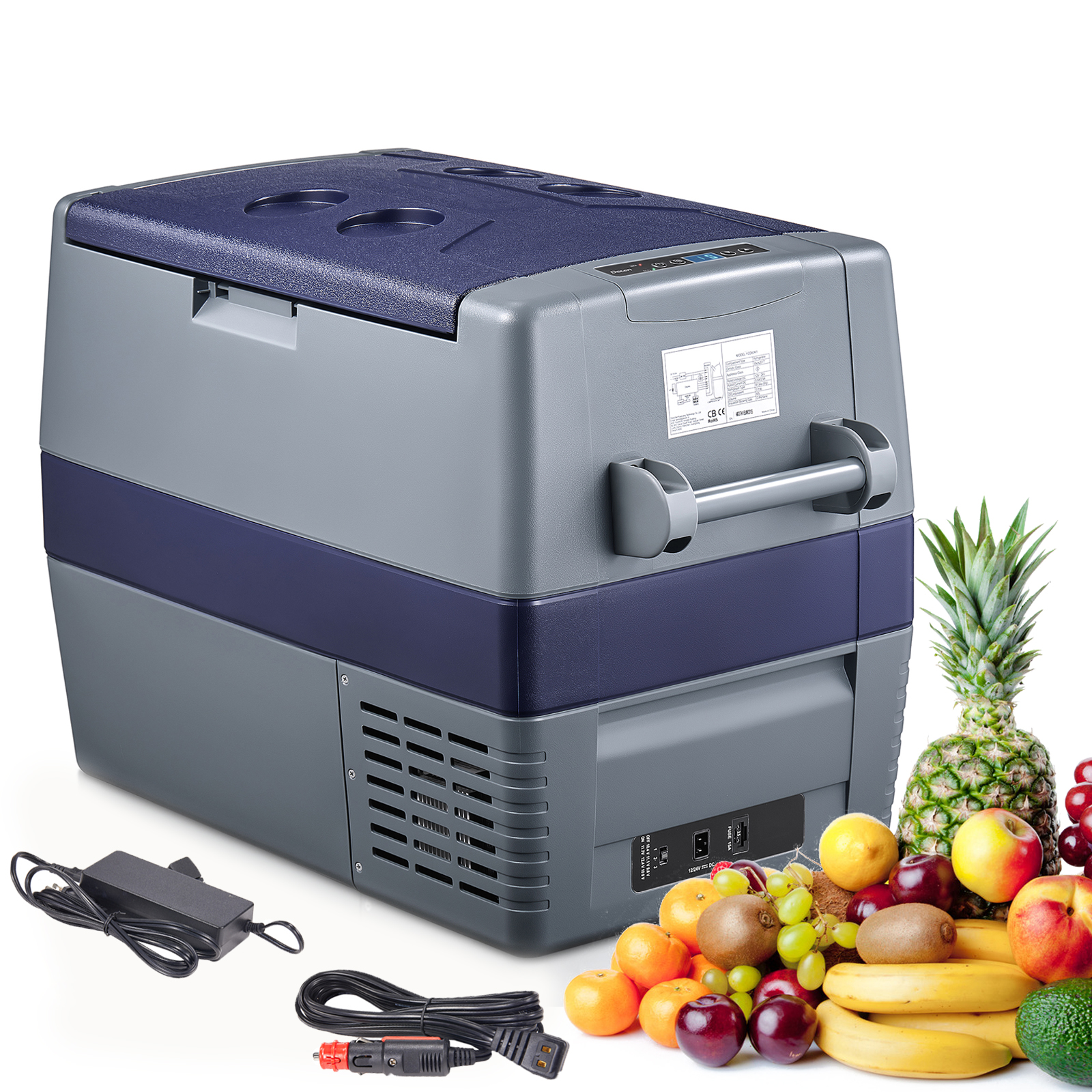 Nahomy Portable Refrigerator, 63 Quart(60 L) Car Refrigerator, 4℉ to