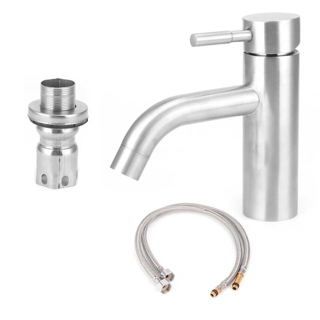 Grifo monomando, grifo de acero inoxidable G1/2 Grifo de agua fría y caliente Grifo de acero inoxidable Rendimiento confiable