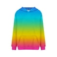thumbnail image 4 of Mode Quotidienne Polyvalente Décontractée Sweat-Shirts Manches Longues Sweat-Shirt Dégradé Rose M, 4 of 5