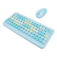 thumbnail image 1 of Combo Clavier et Souris WL, Émetteur USB 2,4G, Ensemble Clavier et Souris, Clavier Rétro à Touches Rondes avec Souris Réglable 1000 DPI 1200 DPI 1600 DPI, 1 of 7