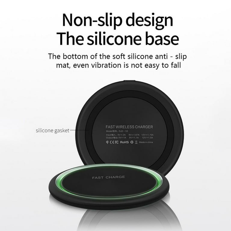 Wireless Charger,15W Fast Ultra-Thin Wireless Charging Pad FOD induction  with Cool LED Light,Qi Certified for Compatible with iPhone 13/13 Pro/13  Mini/13 Pro Max/12/SE 2020/11,Samsung Galaxy S21/S20 