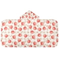 thumbnail image 5 of Yayeee Kids Hooded Towel with Hand Pockets Beach Soft Absorbent Bath Wrap 50 x 23.5 inch, Apple Plaid Pattern, 5 of 5