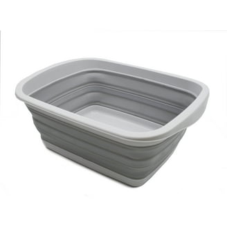 SAMMART 2.6L Collapsible Colander & Bowl Set - Foldable TPE/PP, Space Saving, Dish Washing Tub