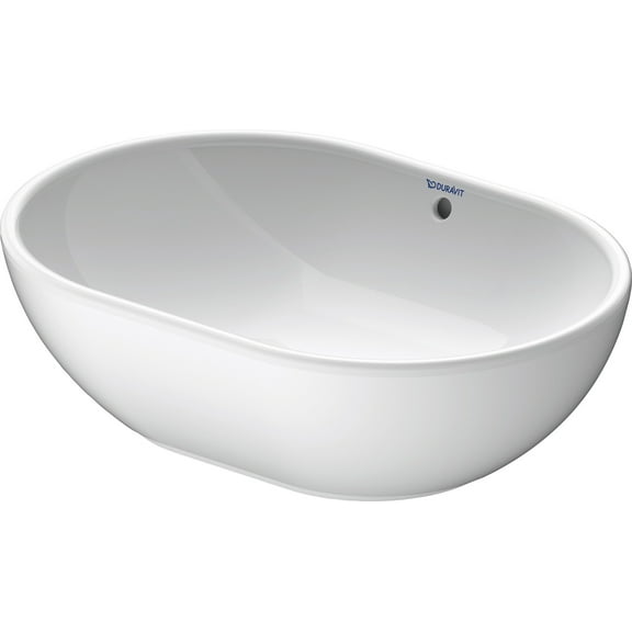 Duravit 033550-0Hole Design Classics 19-1/2" Oval Ceramic Vessel Bathroom Sink - White