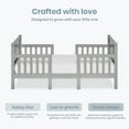 thumbnail image 3 of Dream On Me Hudson 3 in 1 Convertible Toddler Bed, Cool Grey, 3 of 7