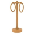thumbnail image 3 of Vanity Top 2 Towel Ring Guest Towel Valet - Satin Chrome / Grooved, 3 of 11