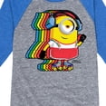 thumbnail image 3 of Despicable Me Minions - Retro Rainbow Skater - Toddler & Youth Raglan Graphic T-Shirt, 3 of 4