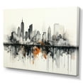 thumbnail image 2 of Designart "A Skyscraper Building With Onyx Outlines I" Skyscrapers Wall Art Living Room, 2 of 7
