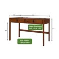 thumbnail image 6 of Memomad Bali Modern Home Office Desk with Drawers and Smart Storage for All Ages (47in Width, Caramel Brown Wood), 6 of 7