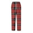 thumbnail image 5 of Havenx Mens Pajama Pants Microfleece Plaid Flannel Pajama Bottoms 2025 Trendy Plus Size Sleep Pants Elastic Waist Straight-Leg Lightweight Sleep & Lounge Pants,Red L, 5 of 6