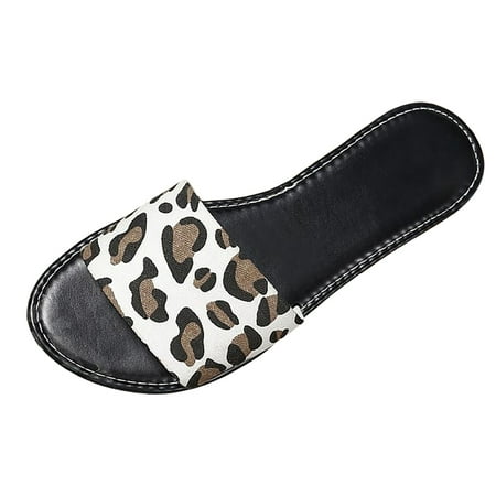 

Slippers Women s Summer Large Size Flat Bottom Square Head Beach Slippers