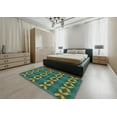 thumbnail image 4 of Ahgly Company Indoor Rectangle Patterned Green Novelty Area Rugs, 3' x 5', 4 of 6