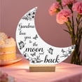 thumbnail image 6 of Uandlove Acrylic Heart Desktop Decor for Mom from Daughter, Wood Base Tabletop Sign for Grandma, Sentimental Mother’s Day Gift, 6 of 7