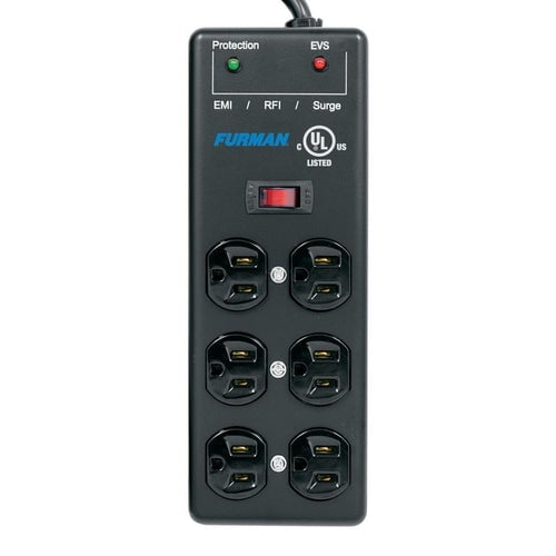 Acondicionador De Línea Furman SS6b Negro 6 Contactos