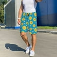 thumbnail image 7 of Kdxio Bee Sunflower Print Mens Sleep Shorts Bottoms Soft Comfy Pajama Wear Pants with Drawstring Pockets, 7 of 7