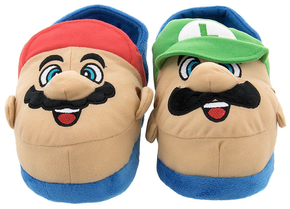 mario boys slippers