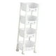 thumbnail image 1 of Carrito de almacenamiento con ruedas de 4 niveles, 31 x 21 x 98 cm, ahorra espacio, es versátil y fácil de instalar, ideal para estanterías de, 1 of 9