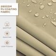 thumbnail image 3 of GVN Patio Awning, Outdoor Sun Shade Shelter Cover Awnings,12' x 10' Retractable Awning, 280gsm UV Resistant Sunshade Shelter, Beige, 3 of 10