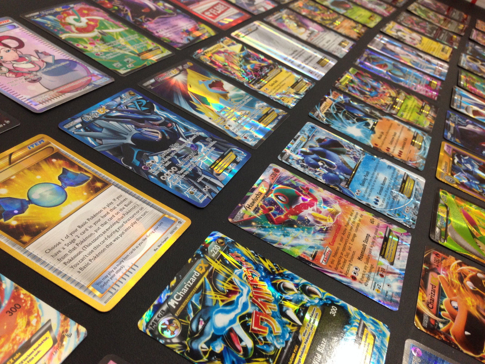 includes Japanese Korean GX/EX and code cards Pokemon 100 card lot 