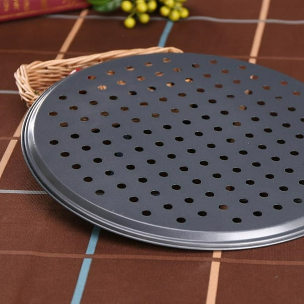 Bandeja Antiadherente Para Pizza, Bandeja Para Pizza, Bandeja Redonda Para Hornear Pizza, Herramienta Fuerte Para Hornear