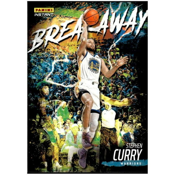 NBA 2022-23 Instant Breakaway Basketball   Stephen Curry Trading Card #16 (Panini)