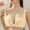 Beige Bras for Women, variant on SMihono Womens Wireless Bra No Underwire Seamless Push Up Bra Comfort Full Coverage Padded Bralette Soft Vneck Everyday Bras Beige L US(8)