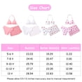 thumbnail image 3 of Girls Swimsuits with Cover Up Skirt 3 Piece Halter Triangle Bathing Suits Bikini Set for Size 5-13, 3 of 6