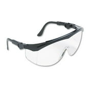 MCR Safety TK110 Tomahawk Wraparound Safety Glasses with Black Nylon Frame - Clear (12/Box)