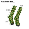 thumbnail image 5 of Balery Big Colorful Avocados Printed Novelty Socks Men's Women's Crew Socks Sports Socks Knee High Socks Cotton Socks Quirky and Cool Socks, 5 of 9