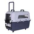 thumbnail image 2 of Btidfty Large Dog Crate Pet Box Length 33in/Width 21.6in/Height 25.2in Dogs Kennel with Handle & Metal Door Dog Carrier for Indoor Outdoor Puppies Kittens, 2 of 9