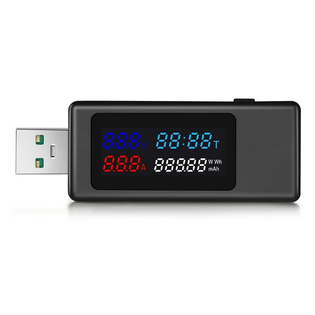 Kavoc KWS-V30 6 in 1 USB Tester DC Voltage Power Timing Capacity Detector  (Black) 