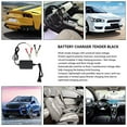 thumbnail image 3 of 12V Battery Charger Maintainer Amp Volt Trickle Smart Universal Multi- Mode Rechargeable Compact Battery Charger Tender Maintainer for Auto Car Truck Motorcycle, 3 of 10