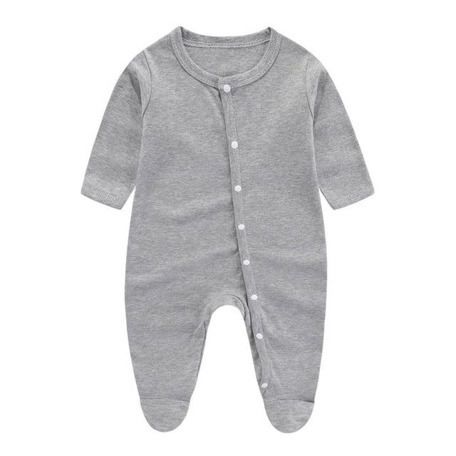 MeetoTime Baby Clothes Long Sleeve Printed Round Neck Jumpsuits Newborn Infant Rompers Crawling Clothes