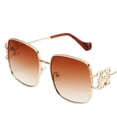 thumbnail image 4 of Sunglasses for Women Men Oversized Sunglasses Womens Womens Fashion Sun Glassesfor Women Trendy Aviator Sunglasses For Women Cool Sunglasses Retro Sunglasses Polarized Sunglasses, 4 of 6