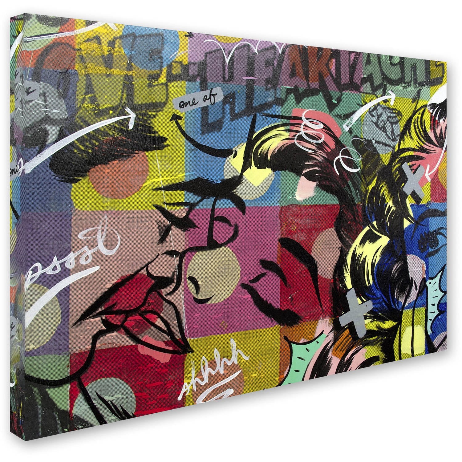 Trademark Fine Art "Fearless Heartache" Canvas Art by Dan Monteavaro