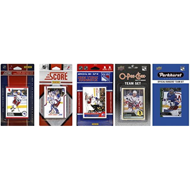 C&I Collectables NYR516TS NHL New York Rangers 5 Ensembles de Cartes à Collectionner sous Licence Différentes