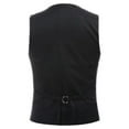 thumbnail image 2 of Chaleco de traje con cuello en V para hombre Chaleco delgado de algodón para las cuatro estaciones, 2 of 2