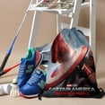 thumbnail image 3 of Captain America 4-theme Drawstring Backpack Sports Gym Bag Water Resistant String Bag Cinch Bag18"X16"（45X40cm）, 3 of 6